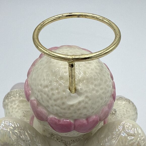Lenox Snowy Sweetheart Angel Snow Girl Pink Hearts W/24K Gold Exclusive Edition - Picture 8 of 14